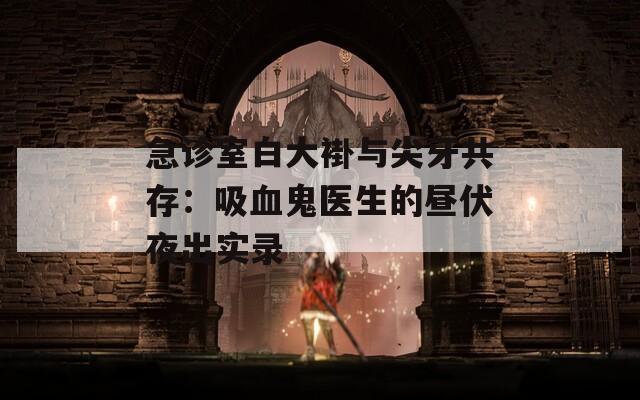 急诊室白大褂与尖牙共存：吸血鬼医生的昼伏夜出实录