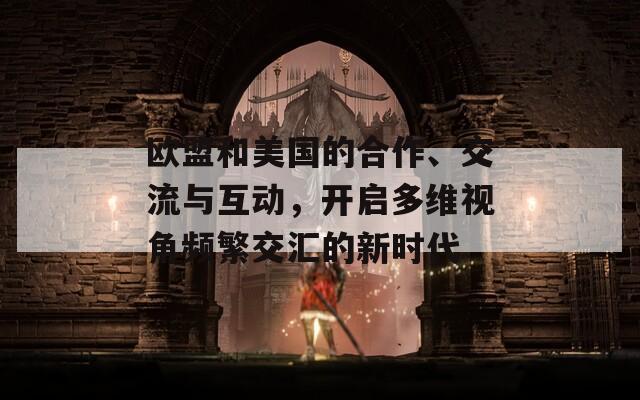 欧盟和美国的合作、交流与互动，开启多维视角频繁交汇的新时代