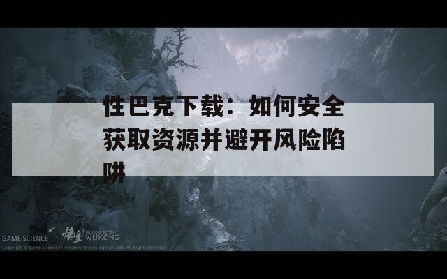 性巴克下载：如何安全获取资源并避开风险陷阱