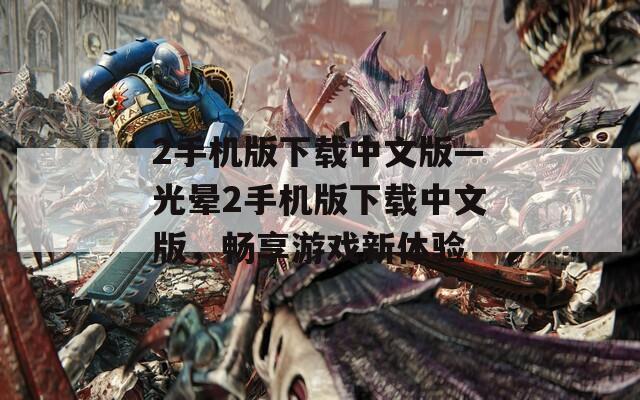 2手机版下载中文版—光晕2手机版下载中文版，畅享游戏新体验